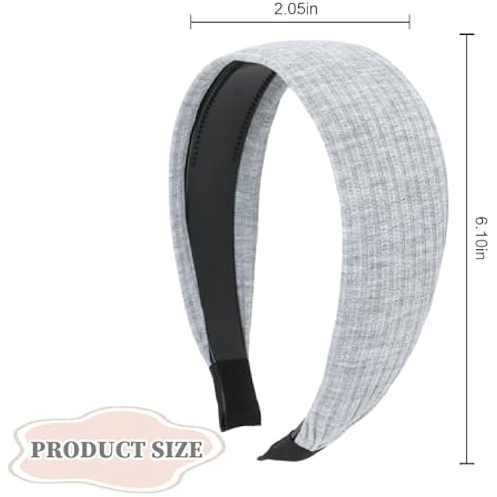 ACO-UINT 4 Pack Headbands for Women, Wide Headbands Large Head Bands for Women's Hair, Non-slip Thick Headbands with Teeth Fashion Hairbands Hair Accessories for Women - Image 2